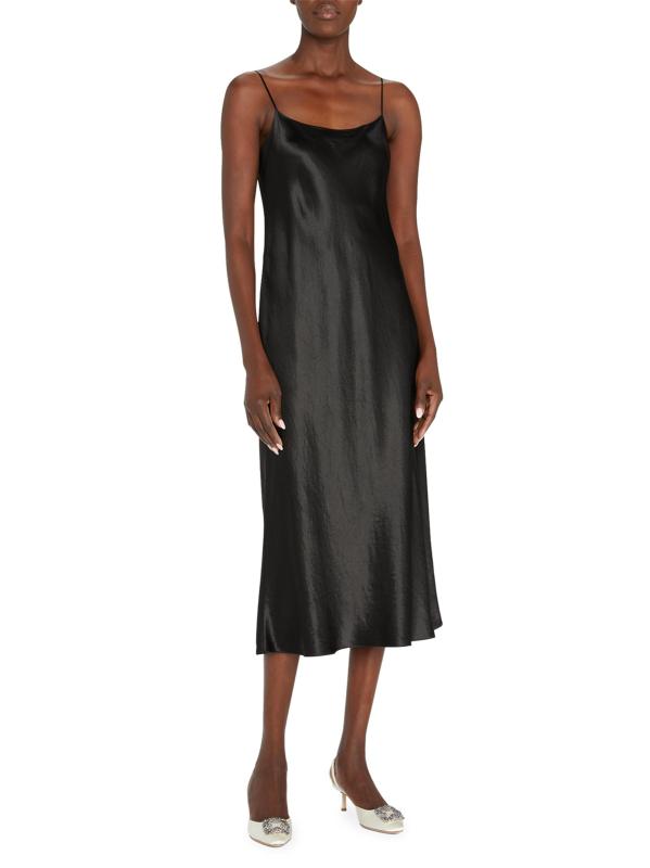 #2: مضخات سلينغ باك من الساتان بإبزيم كريستالي 50 مم من Hangsi - كريم