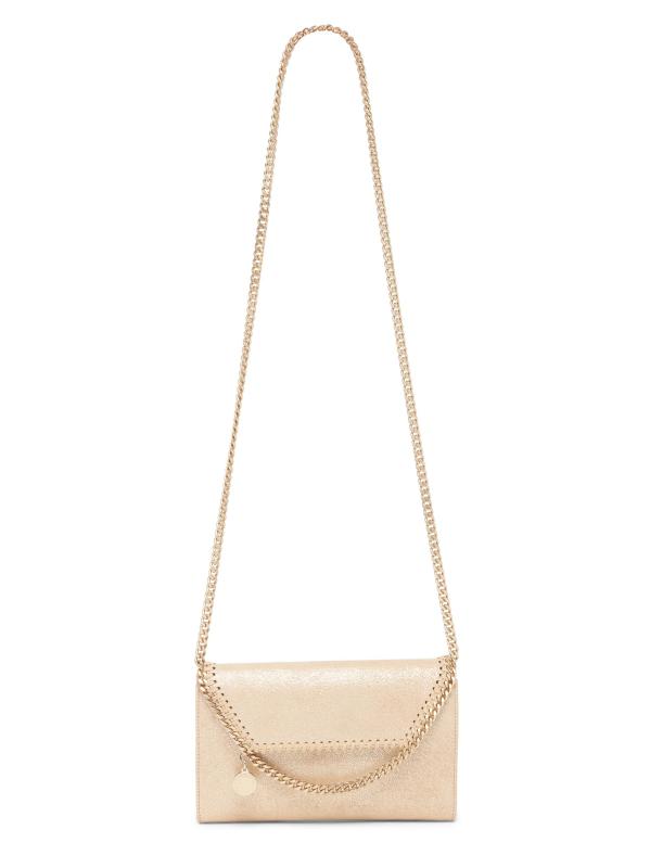 #6: محفظة فالابيلا إيكو اللامعة على شكل سلسلة من الشامواه - الذهب