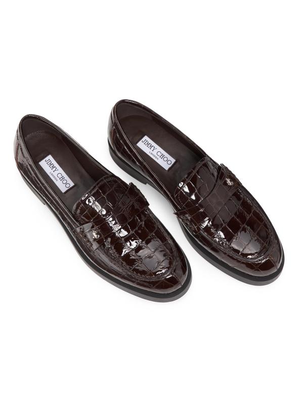 #4: حذاء لوفر من الجلد المصقول بنقشة Ivy Croc - سامبوكو