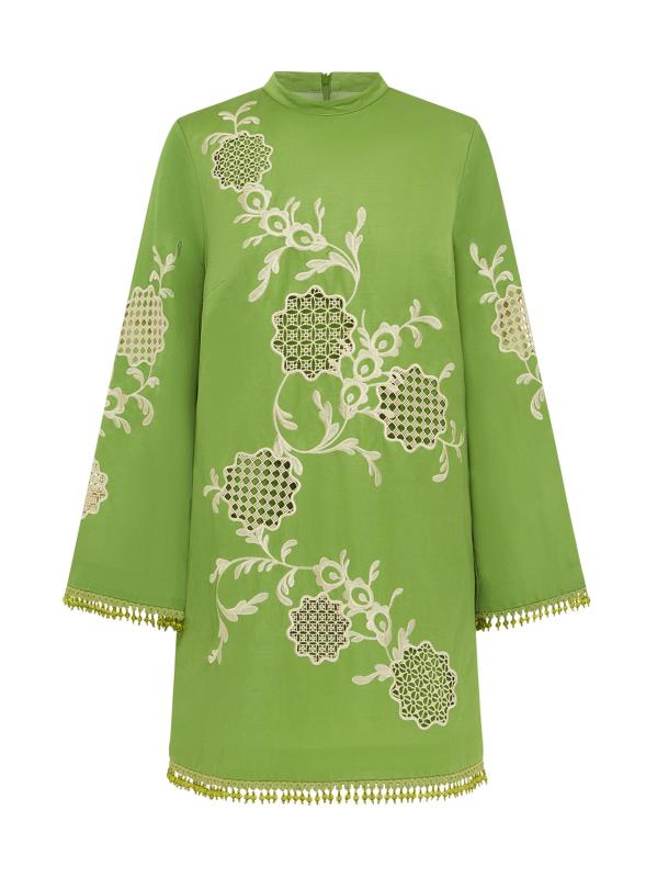 فستان لويزا ميني شيفت مطرز بالخرز