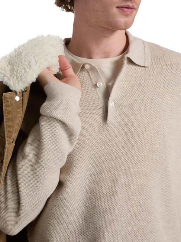 #5: سترة بولو Selwyn من مزيج القطن - قماش