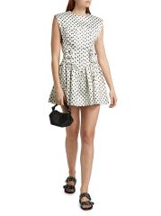 GANNI ガニー ドット サテンコルセットドレス GANNI ガニー ワンピース F8974 6757 レディース ストレッチ