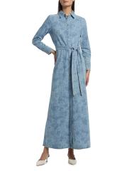 【Alice+Olivia】CHASSIDY リネン マキシ丈 シャツワンピース Chassidy Maxi Shirt Dress In Floral Fest | Alice + Olivia