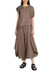 【超激レア】 ISSEY MIYAKE ワイド フレアパンツ  抜群のシルエット ISSEY MIYAKE イッセイミヤケ SHADE PLEATS PANTS IM13-FF171