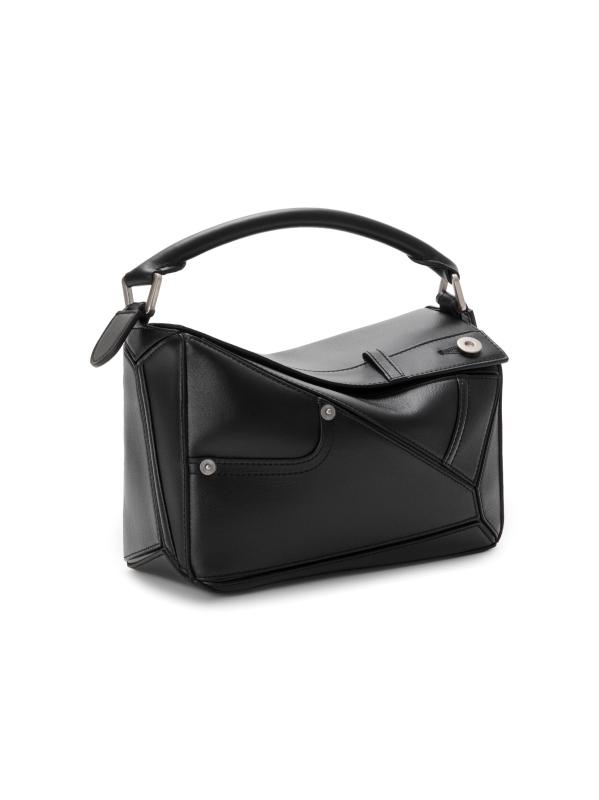 #2: حقيبة بانتا بازل صغيرة بمقبض علوي من الجلد - أسود