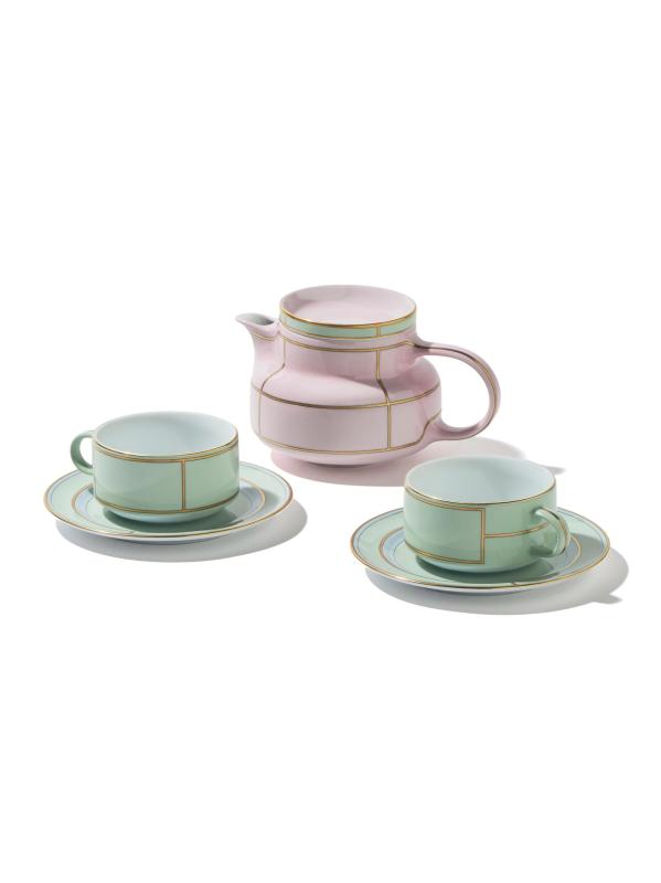 #5: طقم شاي ديفا كولونا لشخصين مكون من 4 قطع - ديفا فيردي