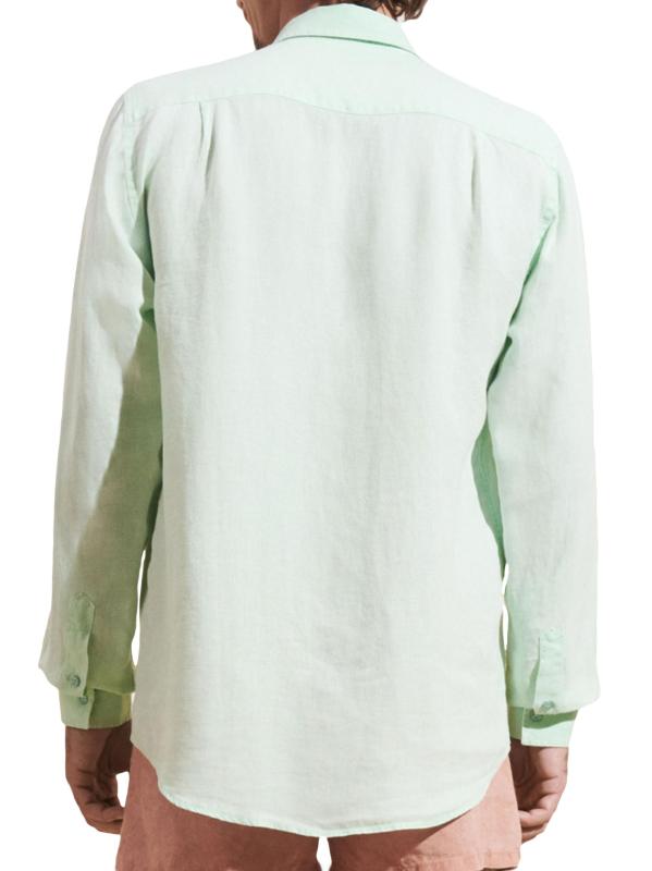 #4: قميص كاروبيس من الكتان - أخضر