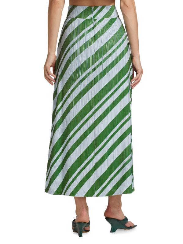 #4: تنورة ماكسي بتصميم A على شكل حرف A من التفتا - سكاي