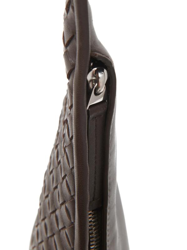 #6: حقيبة حبال فينيتو من الجلد المضفر - الفضة الفوندان