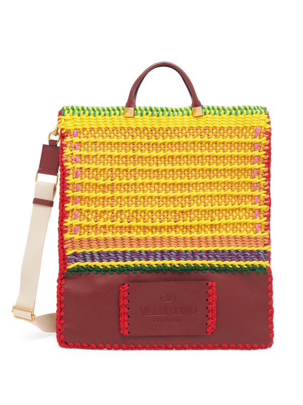 حقيبة كروشيه مسطحة