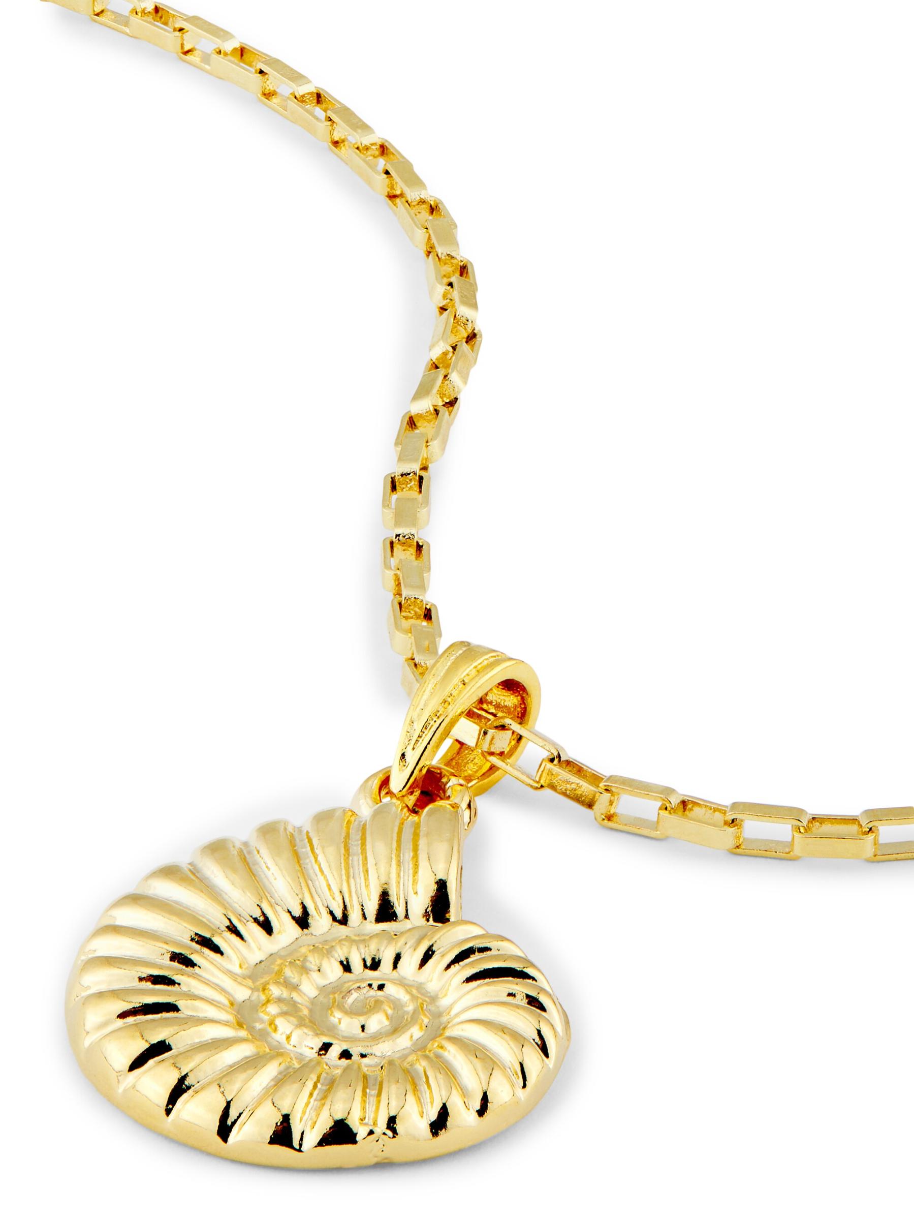 SHASHI シャシ Mykonos Necklace ネックレス Shop Shashi - Mykonos 14K-Gold-Plated Pendant Necklace