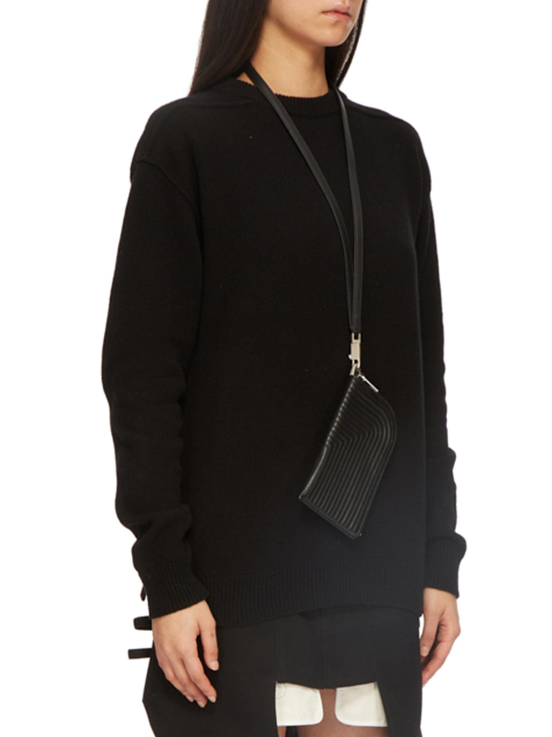 Shop Rick Owens - Quilted Leather Neck Wallet | Saks Fifth