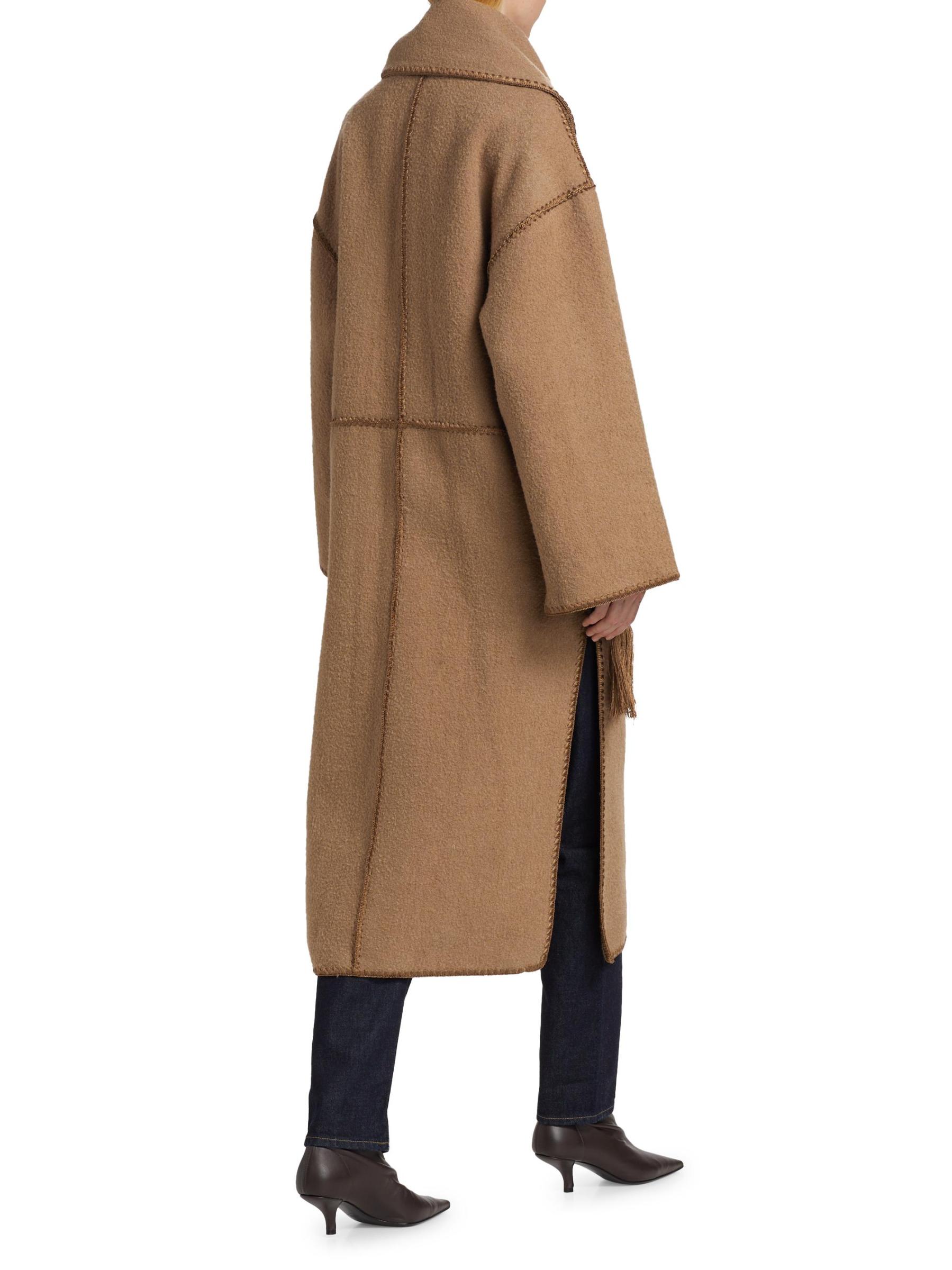 Totême - 刺繍スカーフ・コート をオンライン購入 | Saks Fifth