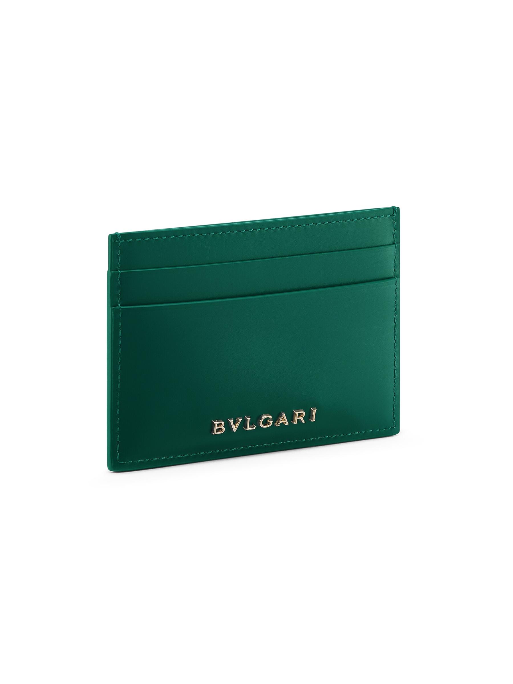 【BVLGARI】 Serpenti Forever Porta Carte A Libro Calf leather Serpenti Forever Folded Card Holder 294605