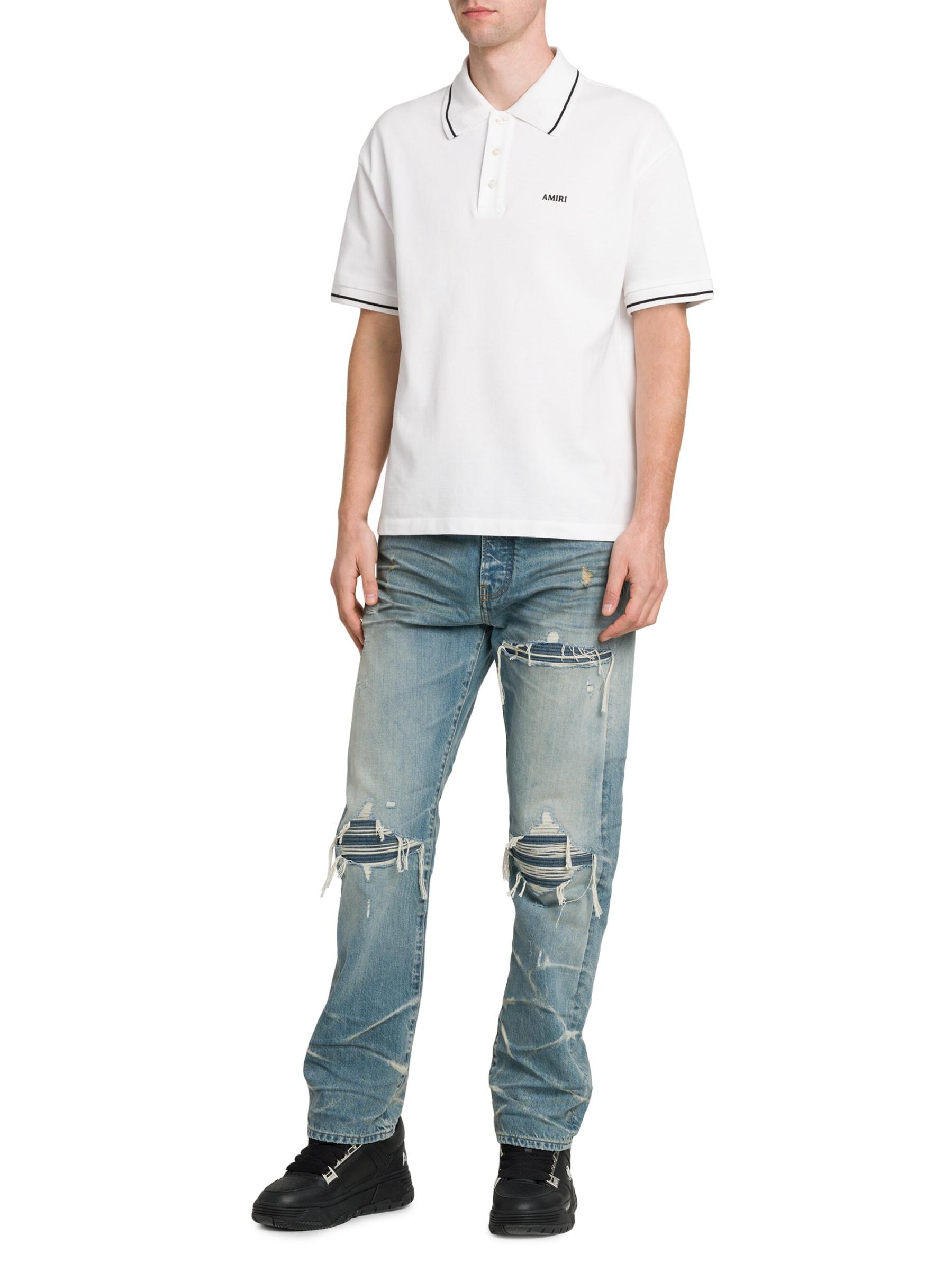 Amiri - ロゴ入りコットンポロシャツ をオンライン購入 | Saks