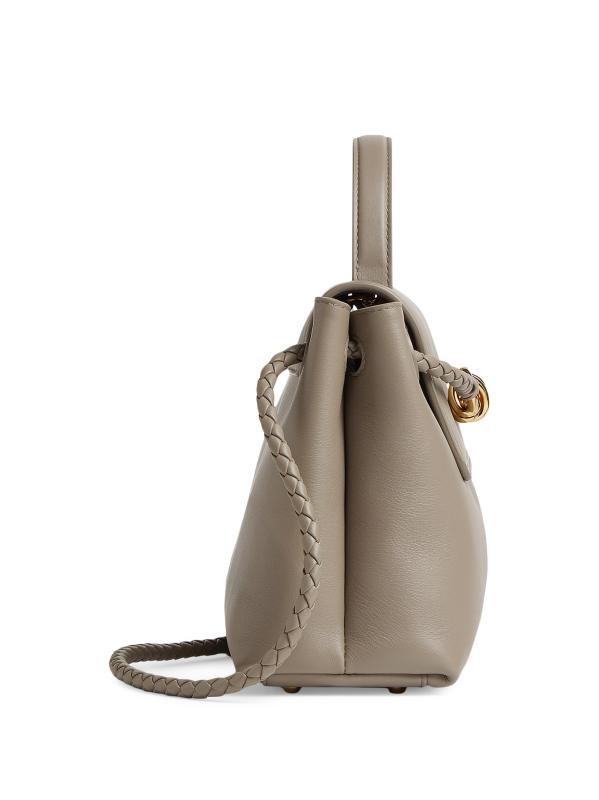 #5: حقيبة Ciao Ciao الصغيرة ذات المقبض العلوي من الجلد - LIMESTONE BRASS