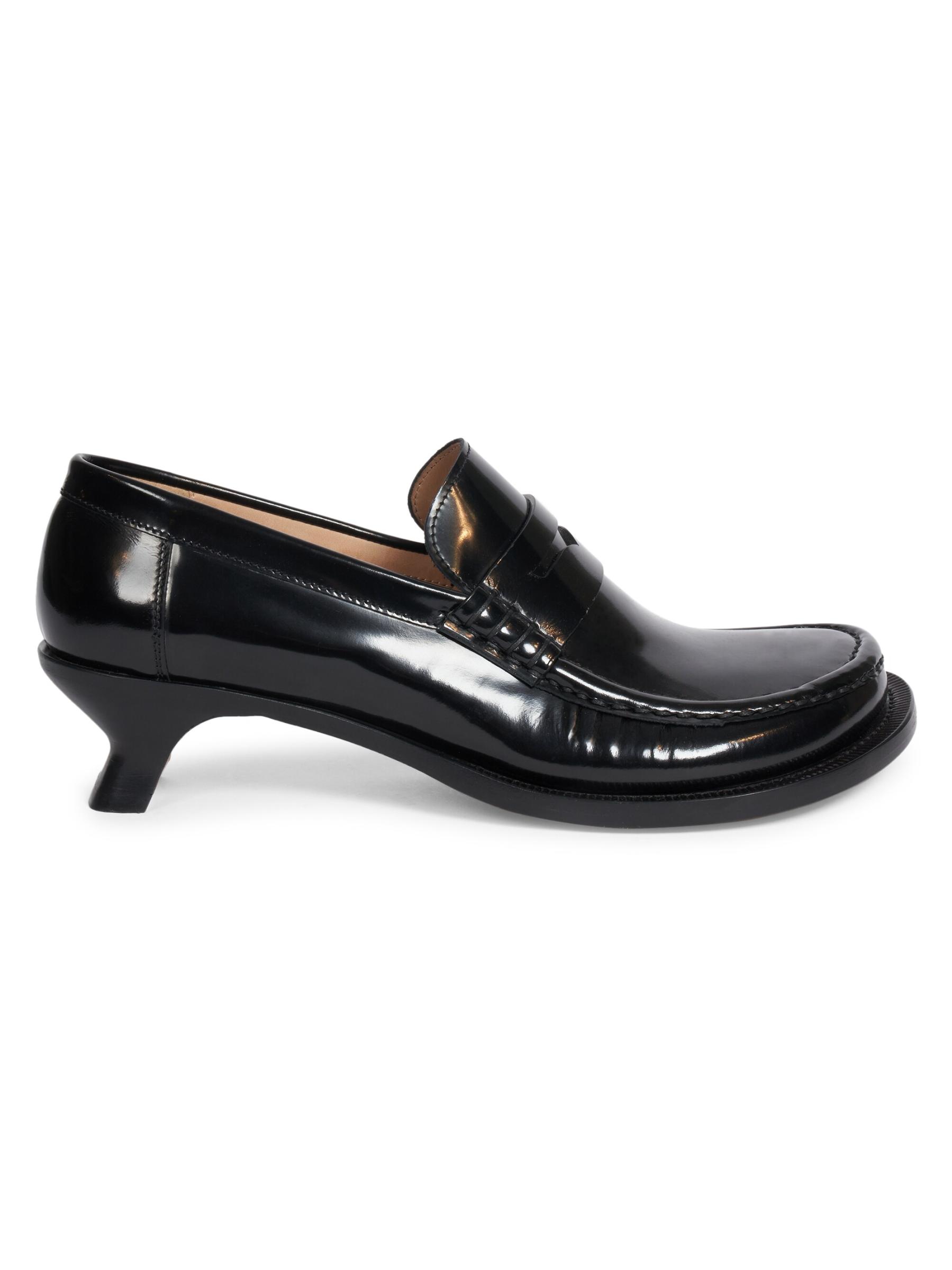LOEWE ロエベブラックローファー サイズ36 8cmヒール付き LOEWE ロエベ ローファー BLAZE LOAFER 大きいサイズあり