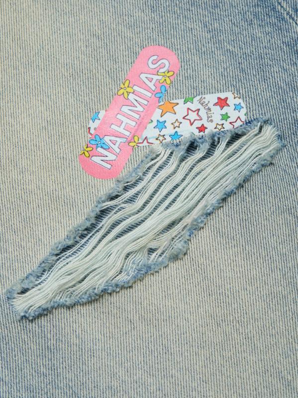 #6: بنطال جينز فضفاض مستقيم - غسيل خفيف