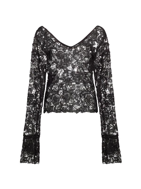 مقدمة: بلوزة من الدانتيل الكروشيه من Aama Tales