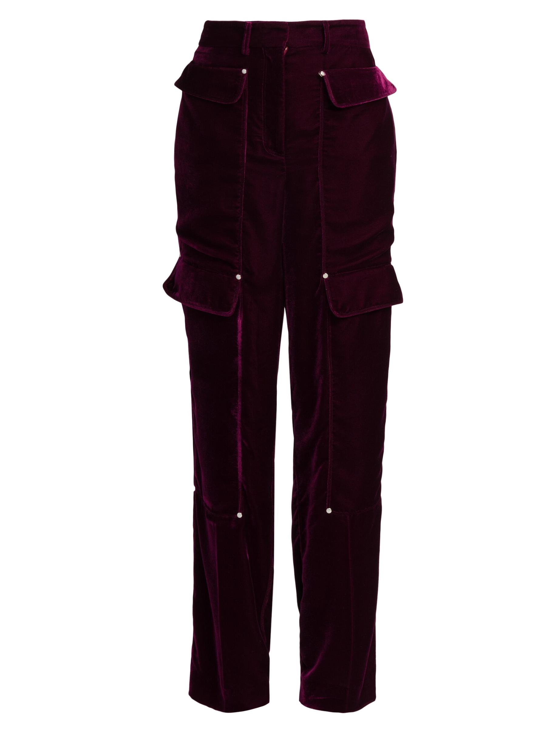 Shop Stella McCartney - Workwear Velvet Cargo Pants | Saks