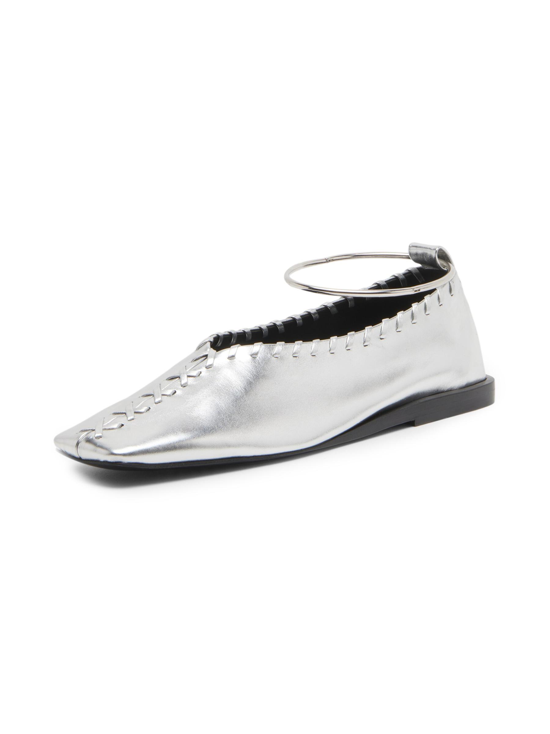 ジルサンダー★人気 メタリックレザーのフラットバレエシューズ 楽天市場】JIL SANDER ジルサンダー バレエシューズ BALLERINA