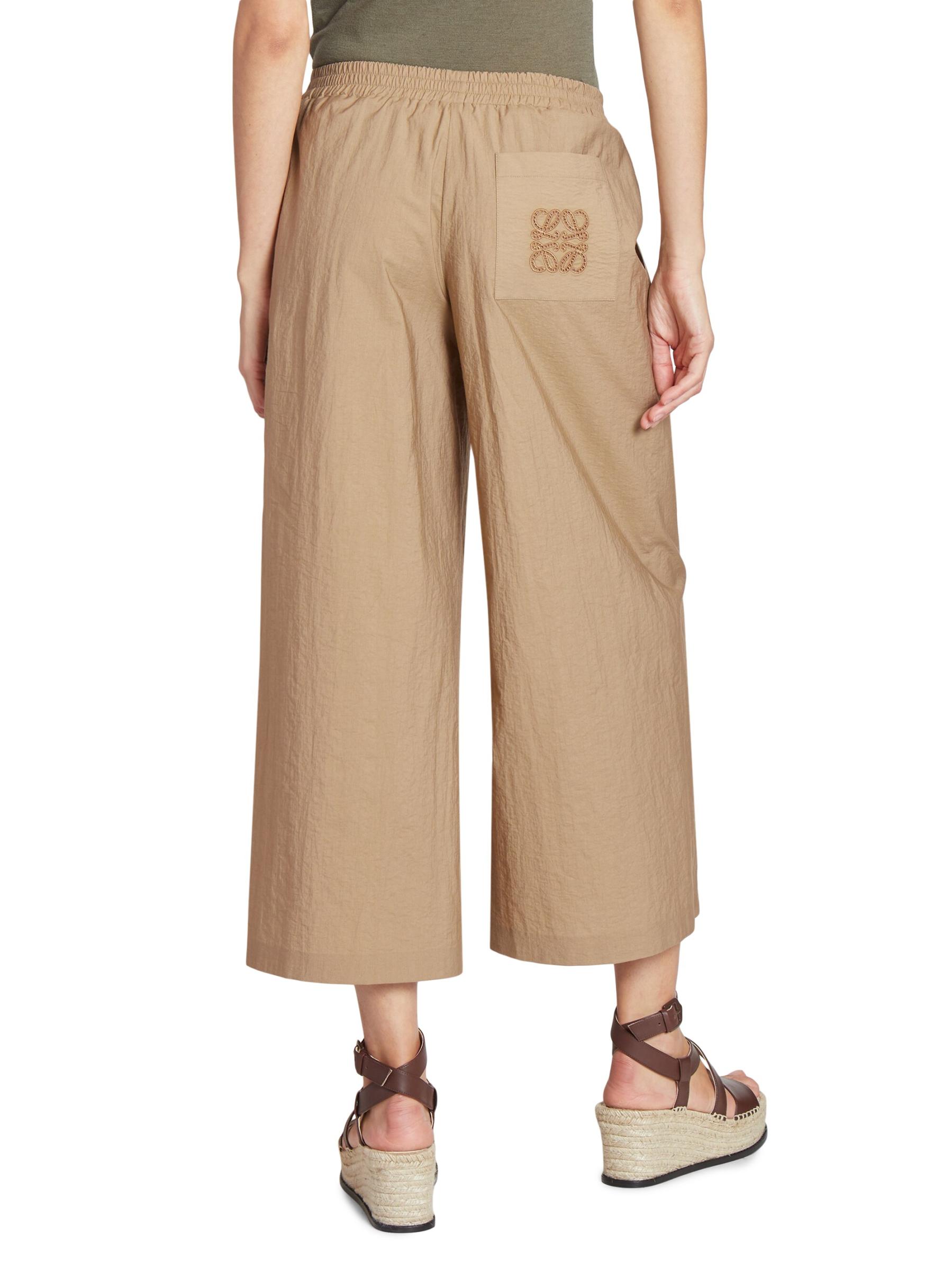 Shop Loewe - LOEWE x Paula's Ibiza Cotton-Blend Crop Pants