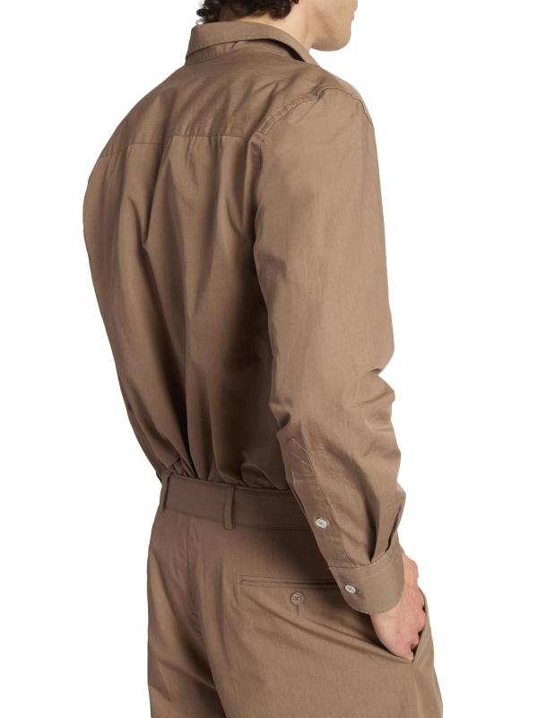 #5: قميص ليونيل من القطن البوبلين - خبز الزنجبيل