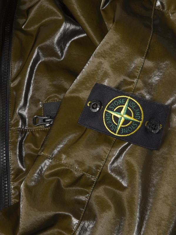 #5: جاكيت نايلون قابل للتمدد - أخضر عسكري