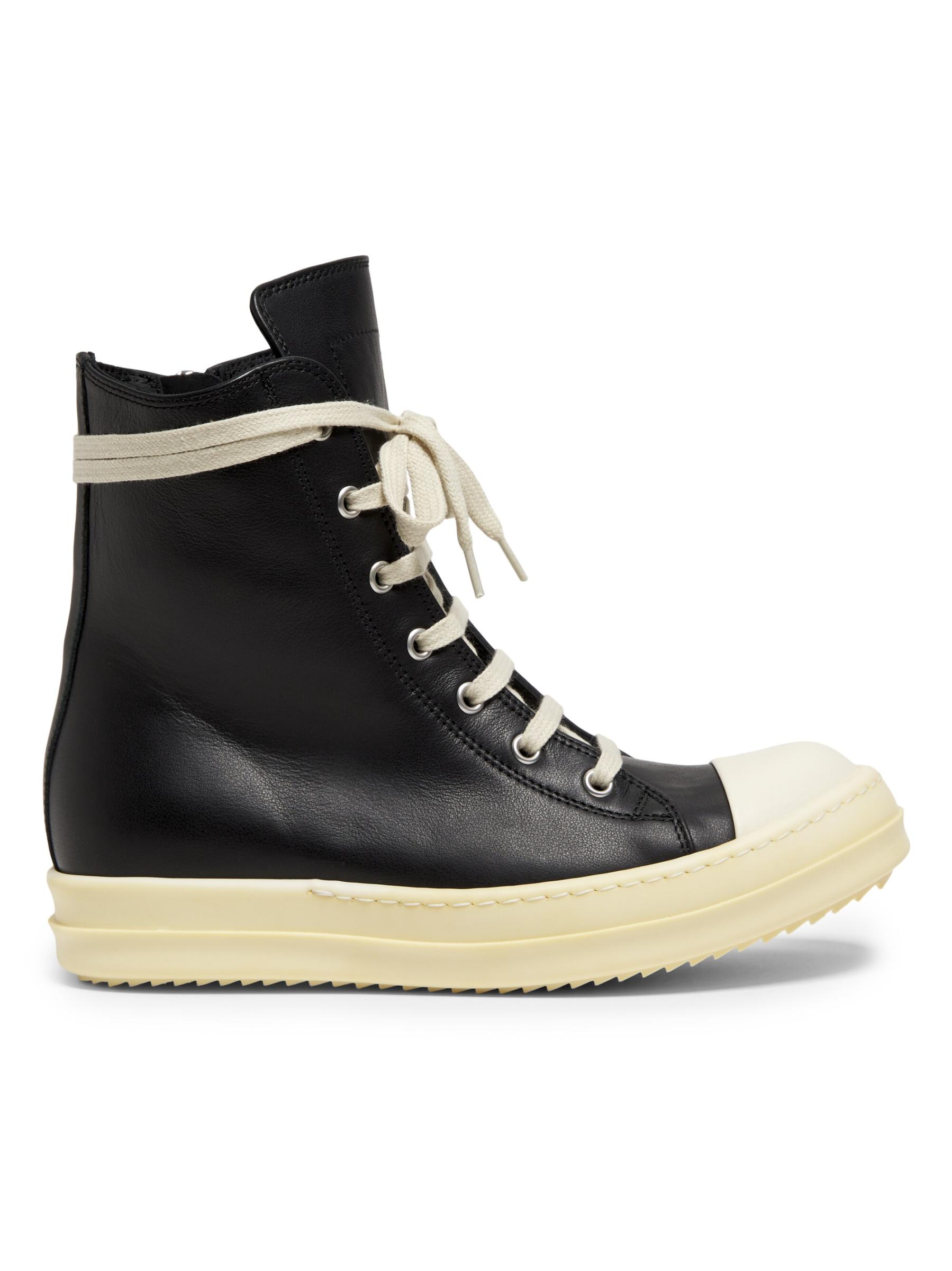 ★送料/関税込み★【Rick Owens】レザー ハイトップ スニーカー Rick Owens - レザーハイトップスニーカー をオンライン購入