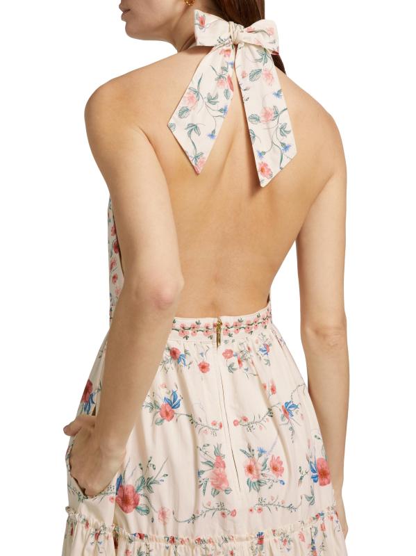 #5: فستان متوسط الطول بنقشة الزهور من كونسويلو موسكيتا - متعدد الألوان