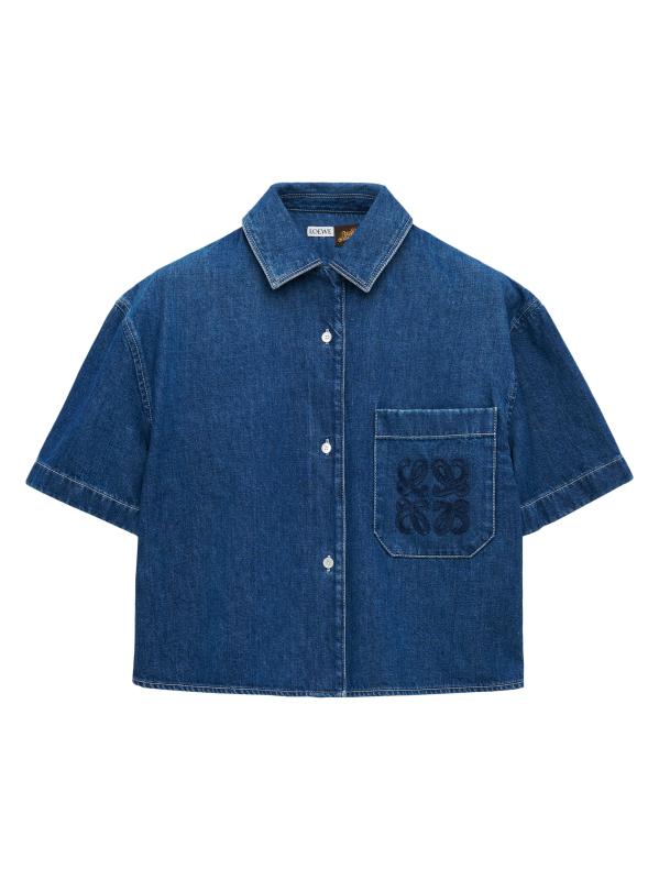 LOEWE Paula's Ibiza チェック柄デニムパンツ LOEWE - LOEWE Paula's Ibiza ロエベ パウラズ・イビザ 25SS