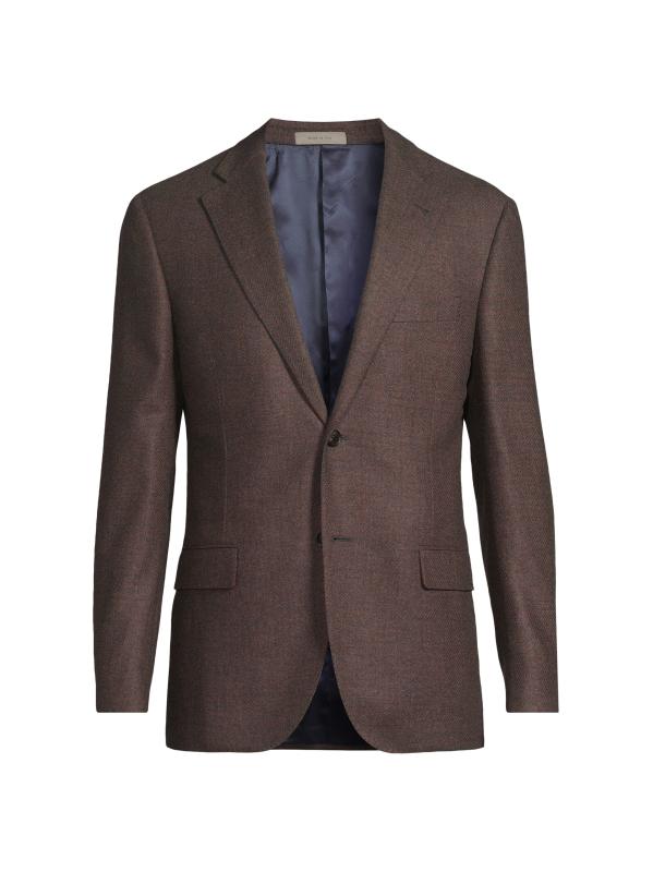 イタリア製◇コルネリアーニCorneliani◇カシミヤ混ウールコート Corneliani - チェックウールカシミヤスポーツコート を
