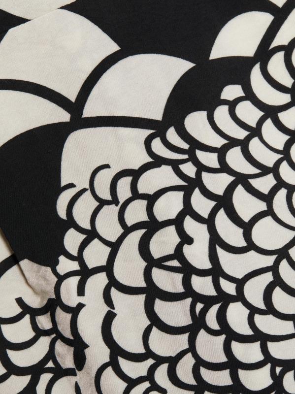 #6: فستان زاريلا ملفوف بطبعة - طباعة باللون الأسود الكريمي