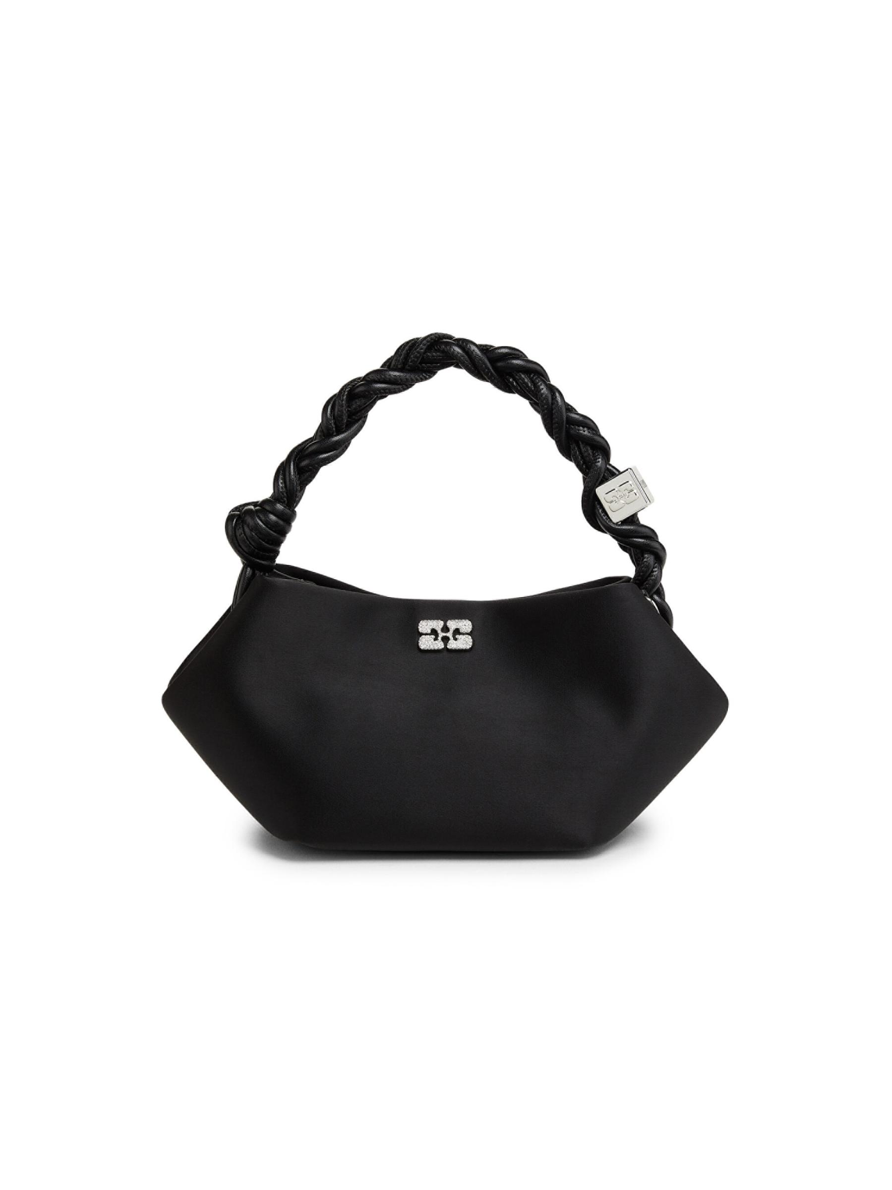 Shop GANNI - Mini Bou Soir Satin Top Handle Bag | Saks Fifth
