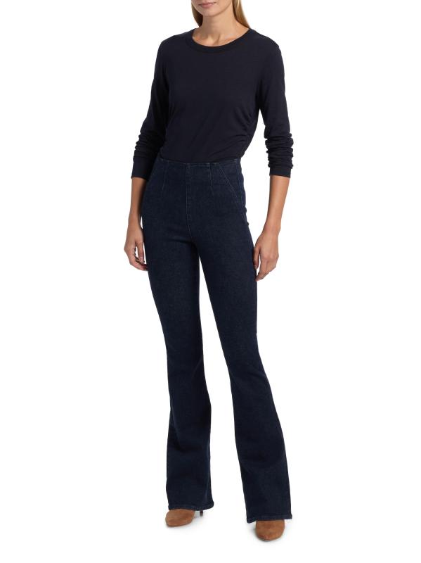 #7: بلوزة كيشا محبوكة من القطن بأكمام طويلة - القوات البحرية