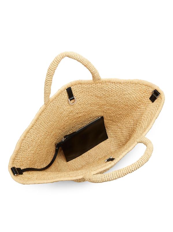 #5: حقيبة تشيلسي الكبيرة من الرافيا - طبيعي