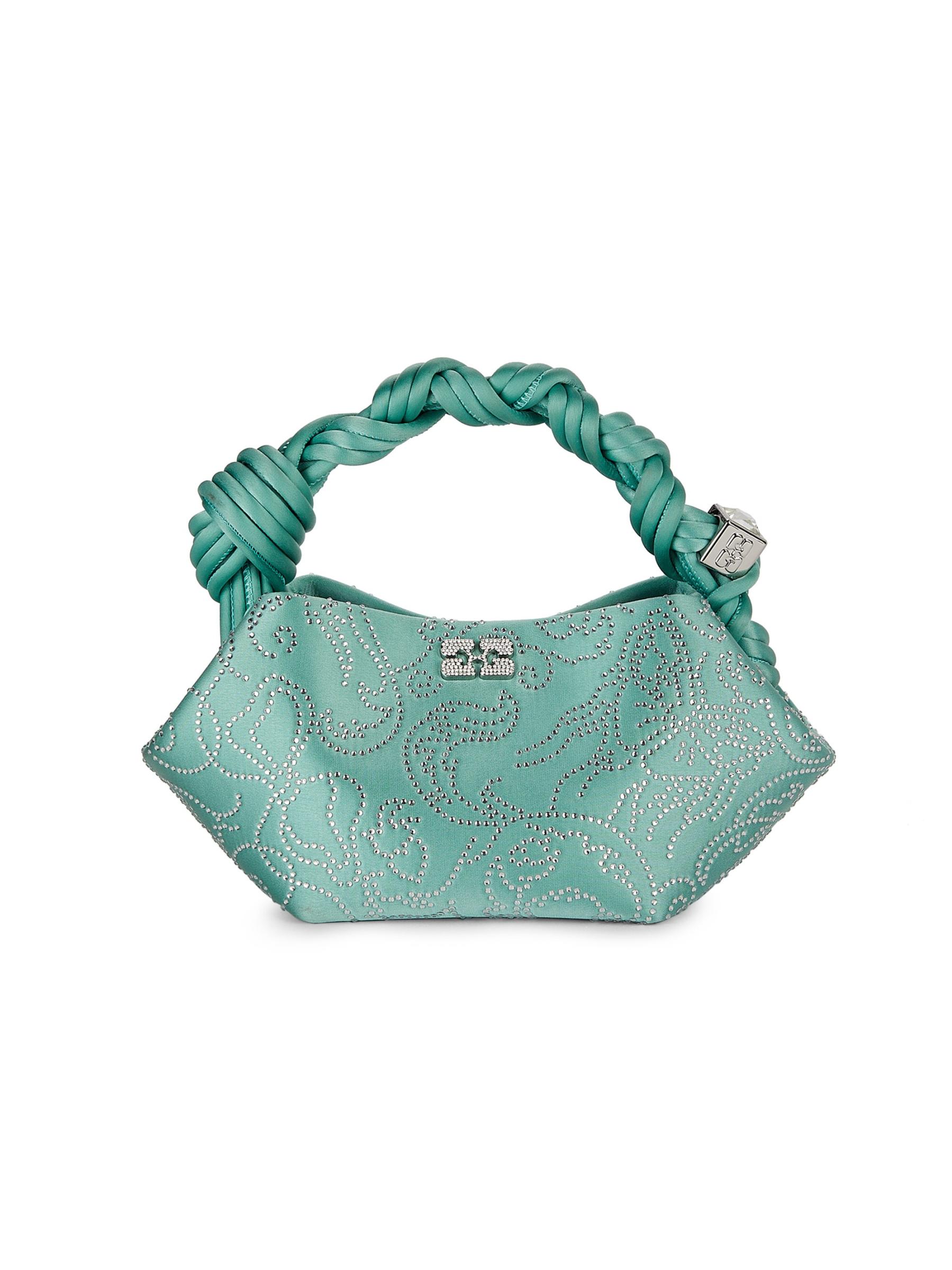 Shop GANNI - Flower Crystal Satin Mini Bou Bag | Saks Fifth