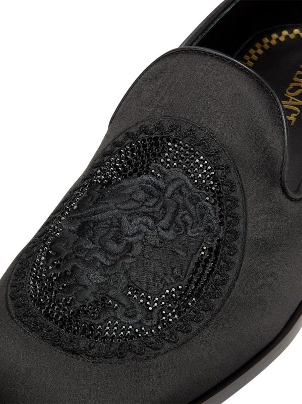 【国内発送】VERSACE メデューサスリッパ VERSACE メデューサ ロゴ スリッパ 赤 (VERSACE/ファブリック