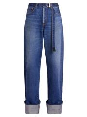 Sacai - リーバイス×サカイ ロールワイドレッグジーンズ をオンライン