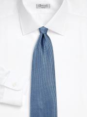 Charvet ダークブルー シルク ネクタイ CHARVET シルクジャカード ネクタイ 8.5cm | ミスターポーター