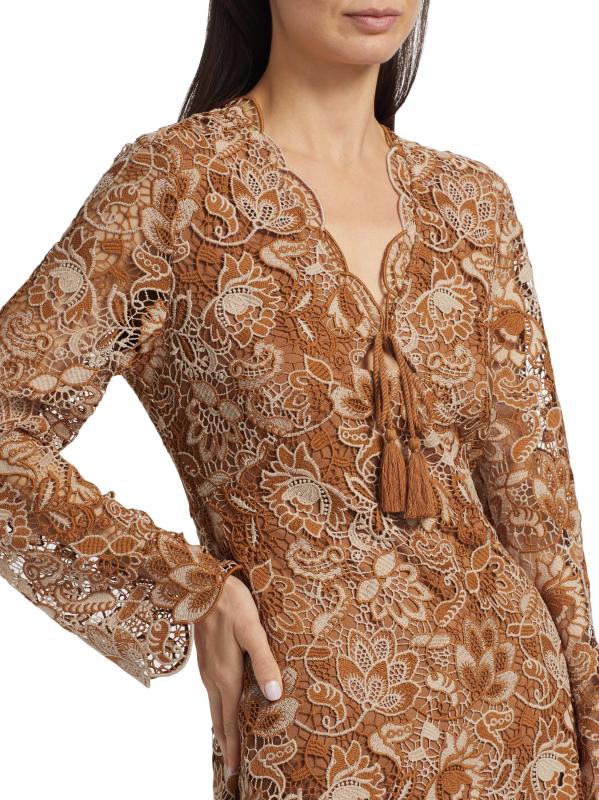 #5: فستان قصير من ماديرا كروشيه - براون