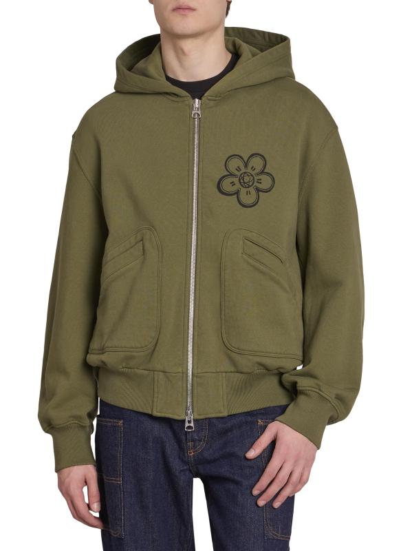 #2: هودي فوتورا بوكسي بسحّاب كامل - كاكي