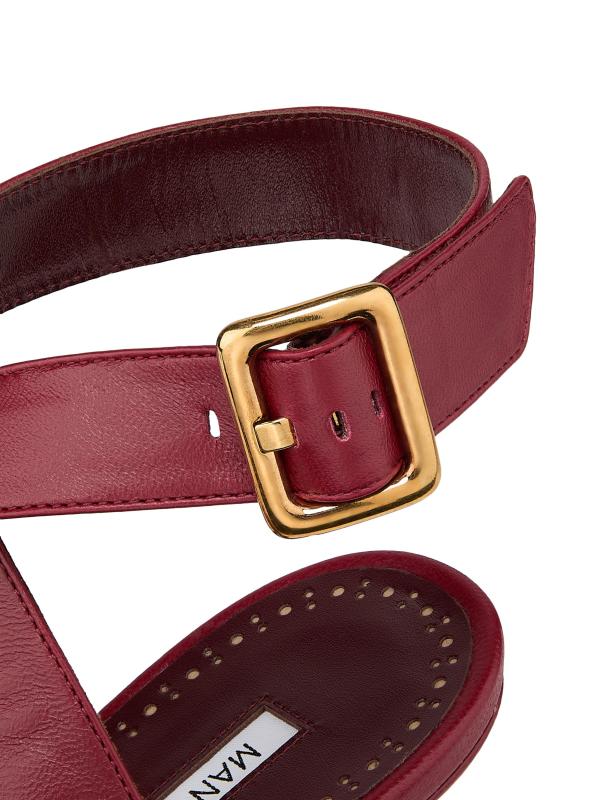 #5: صندل مابيكو الجلدي - أحمر داكن