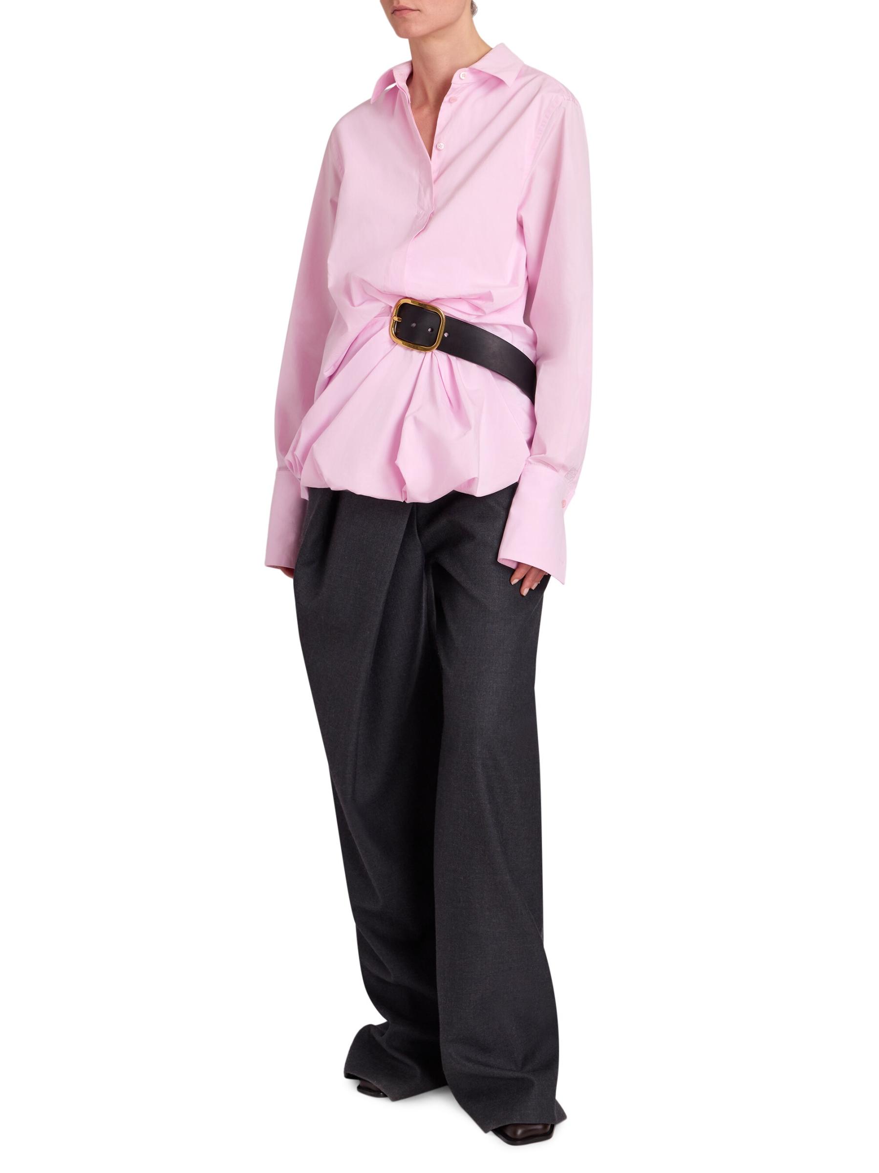 Shop Loewe - Belted Cotton-Blend Shirt | Saks Fifth Avenue