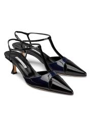 Manolo Blahnik - トゥルギモド50MMレザーTストラップパンプス
