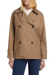 【送料&関税込】Max Mara landa Raincoat Cotton canvas raincoat, caramel | 