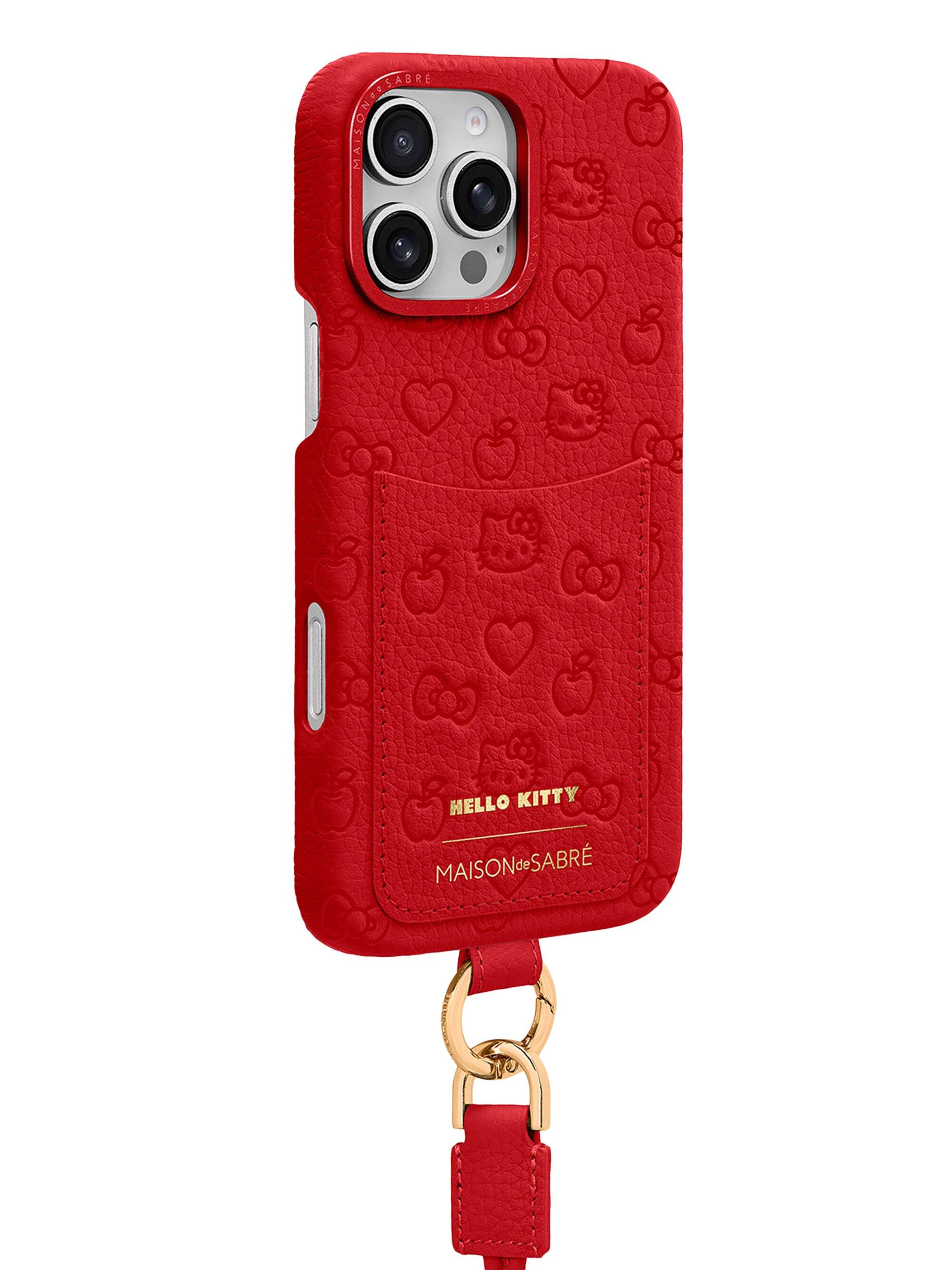 メゾンドサブレ ハローキティコラボiPhone16ProMaxケース 限定コラボ ! ハローキティ[MAISON de SABRE]*iPhone16シリーズ