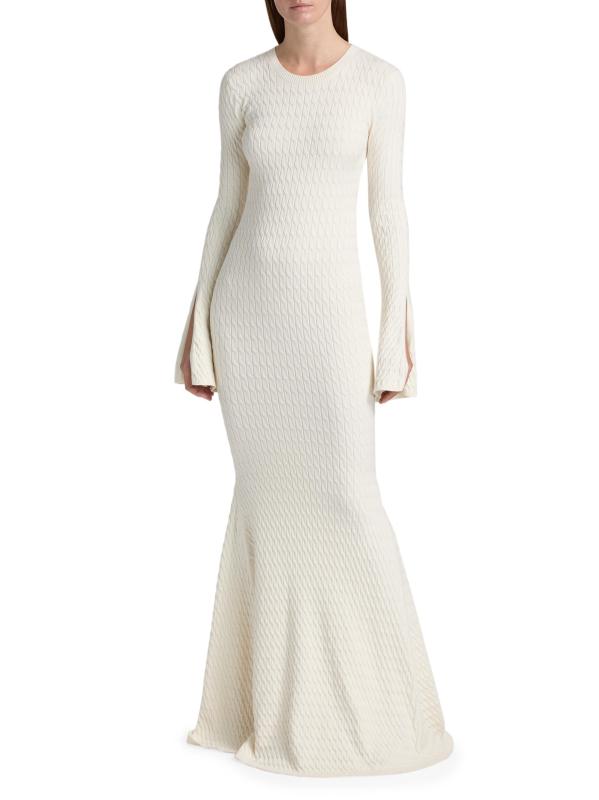 Shop Toccin Francesca Flare-Sleeve Maxi Dress Saks Fifth