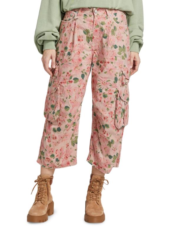 パンツ poppy FLORAL WAVE CARGO PANTS HUF Utility Cargo Pants - Floral Ivory – Holistic Skateshop