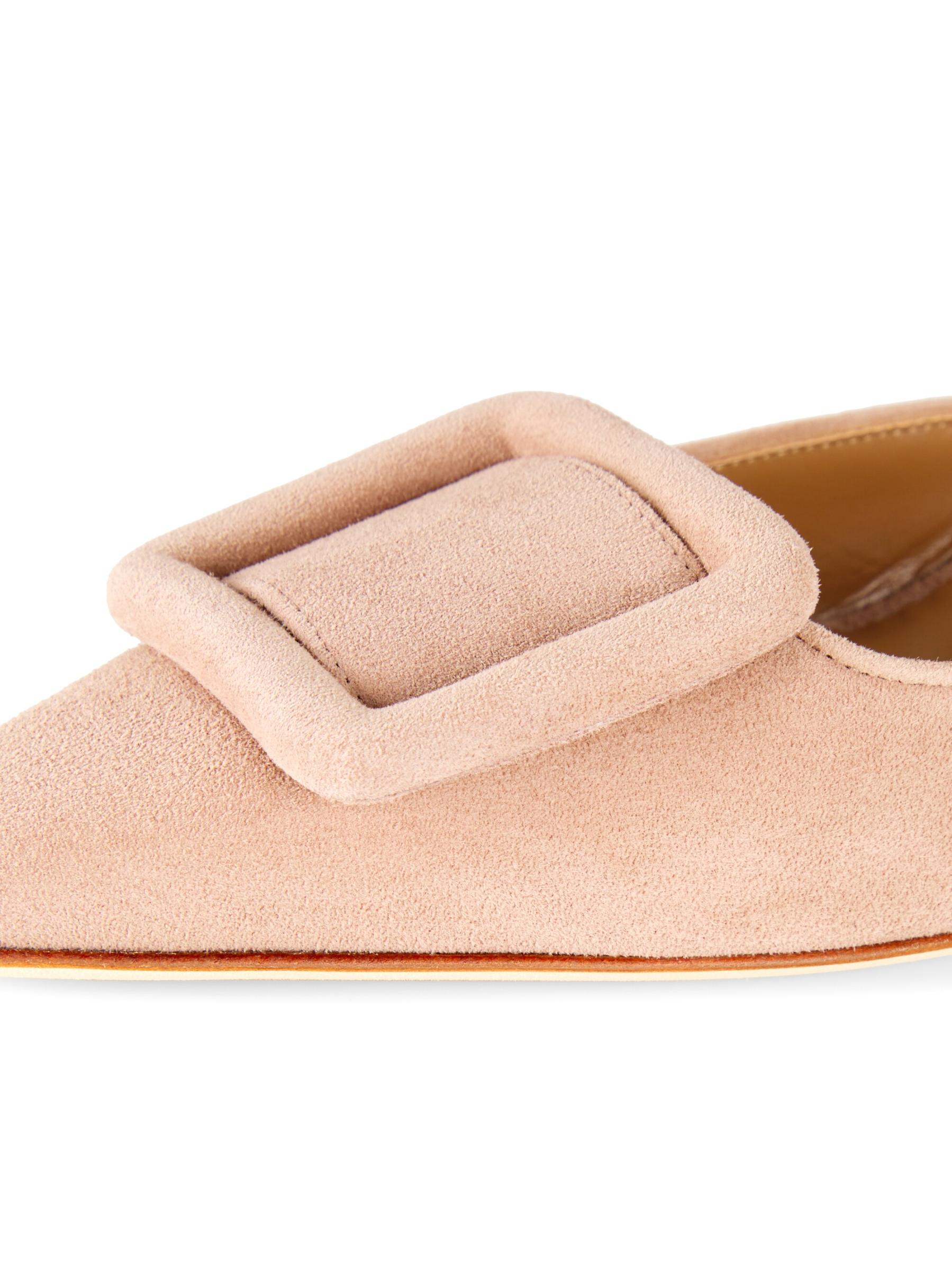 Manolo Blahnik - メイズール 70MM バックル スエード ミュール